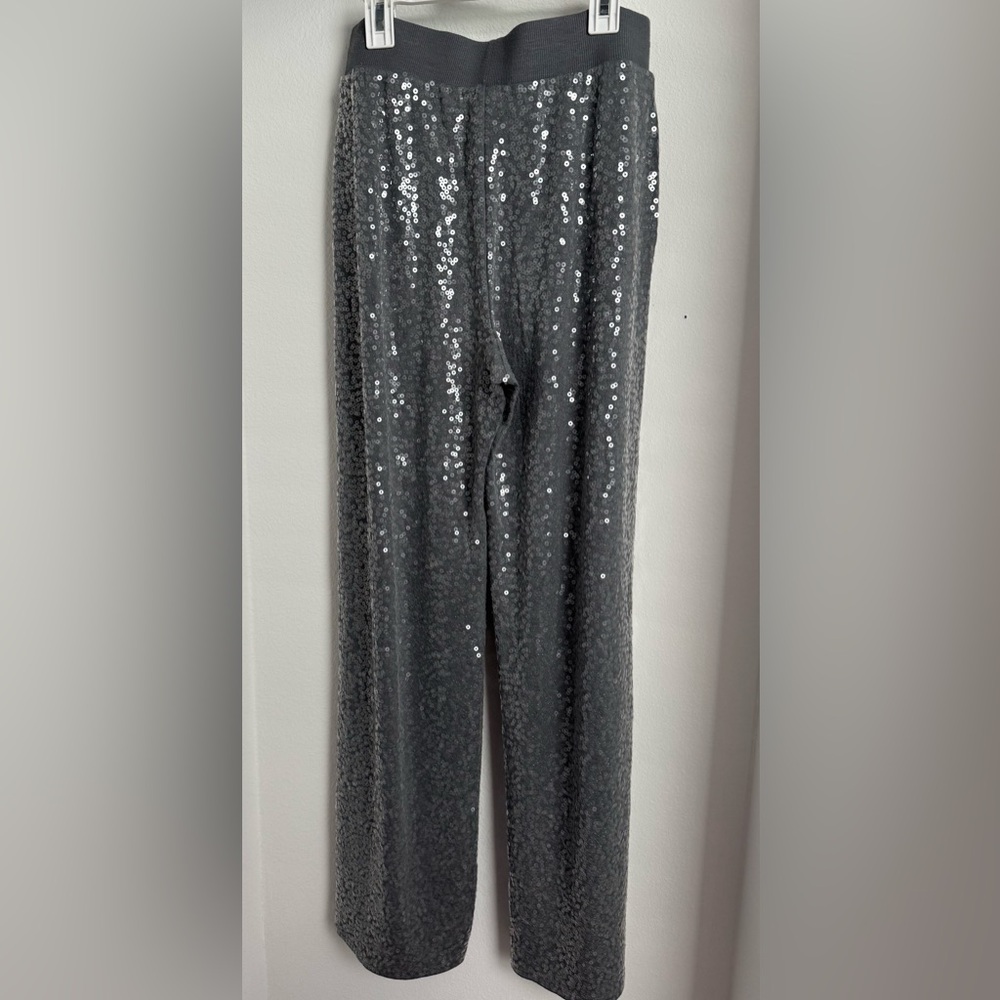 Express Gray sequin Knit pants size XS/TP - Picture 2 of 6